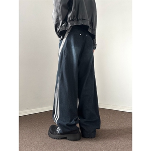 903-AK96- 特P55  S -3XL 大条纹牛仔裤！1图片