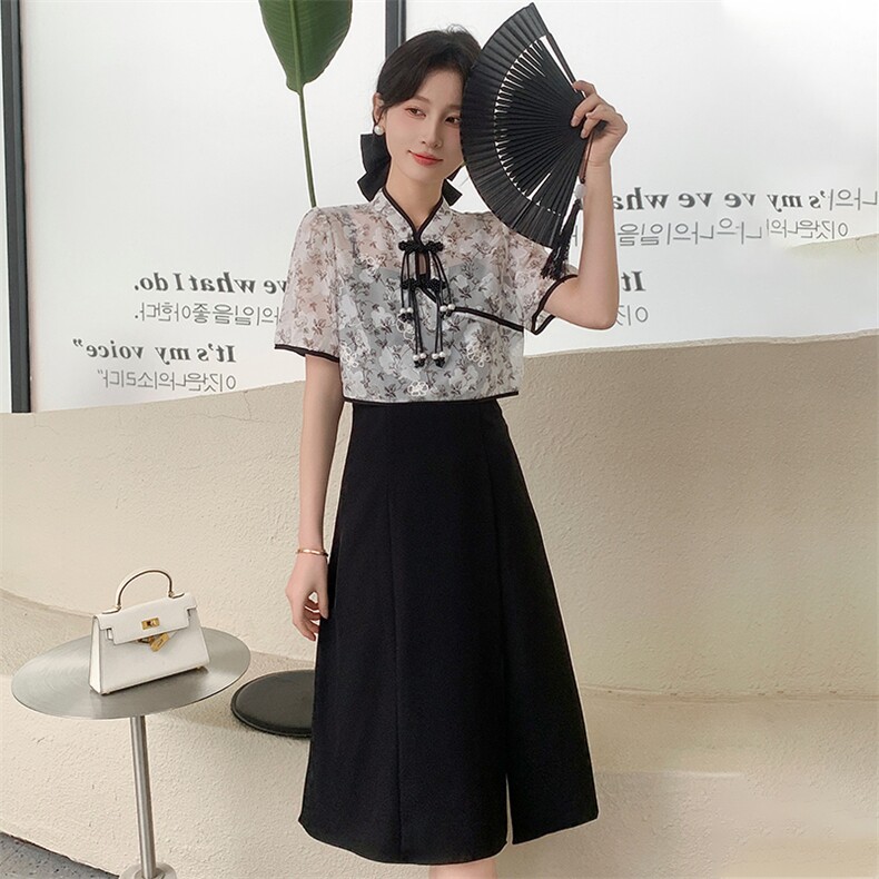 2025年夏季新款提花蕾丝复古件两件套连衣裙,女装连衣裙,心心服饰