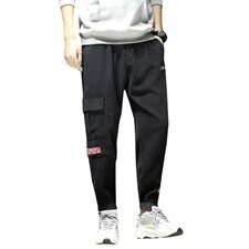 20春季新款日系黑墙大码工装灯芯绒潮流宽松休闲裤K1013-P45，男装休闲裤，电商A009A（原A058A）