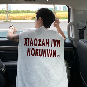 量大优 得物抖音高品质重磅230克美式印花无袖t恤背心WB273 特P18图片