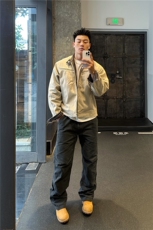 美式重工哈灵顿夹克二代男女cleanfit重磅帆布休闲立领短，男装夹克，星座505-2（原电商A260-1)