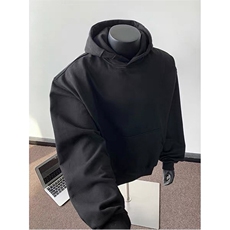 抖音得物高品质二开美式高街重磅结构辑明线纹理连帽卫衣外套W109，男装卫衣，电商A486