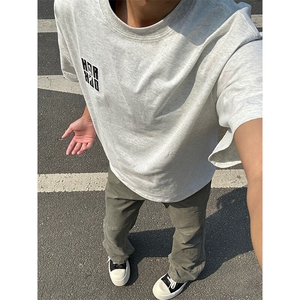 万针全刺绣工艺抖音得物高品质260克重磅纯棉双纱美式高街短袖T恤图片