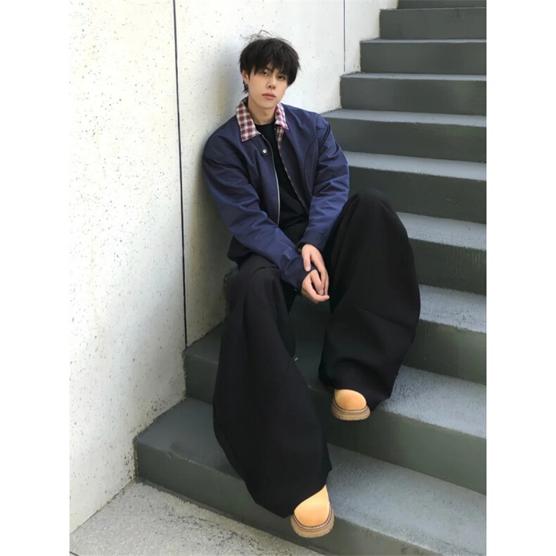 706-1-JK1313-P68特P现货秋季格纹千鸟格夹克老钱风外套男,男装夹克,星座706-1