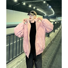 cleanfit粉色皮衣外套男秋冬美式三条杠夹克棒球服棉衣M02/P118，男装夹克，星座206（原A221）