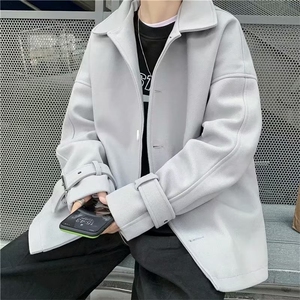 单排扣新款港风流行男西装领毛呢Y222P63图片