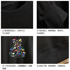 S6206-P28加绒款-P33秋季圆领卫衣男大码韩版宽松长袖外套砖墙，男装卫衣，电商A040A