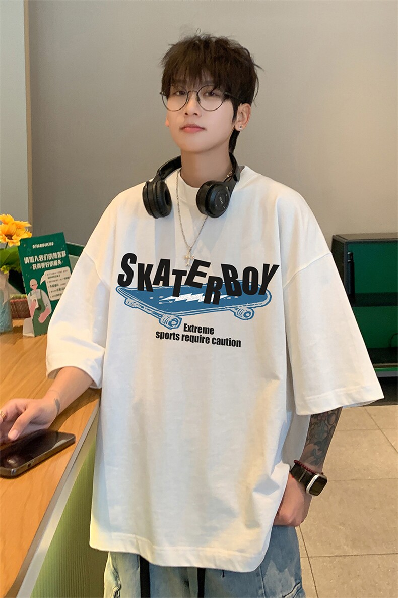 XZ203-T284-P25240克纯棉印花短袖T恤,男装T恤,星座203