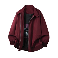 JK739-尺码M-3XL-特P60-美式立领夹克休闲高级感纯色外套，男装夹克，星座1811B