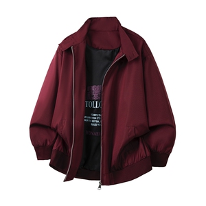 JK739-尺码M-3XL-特P60-美式立领夹克休闲高级感纯色外套图片