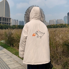 MM48040-P130冬季大毛领棉衣男士大码加厚棉袄男棉服，男装棉衣，电商A040