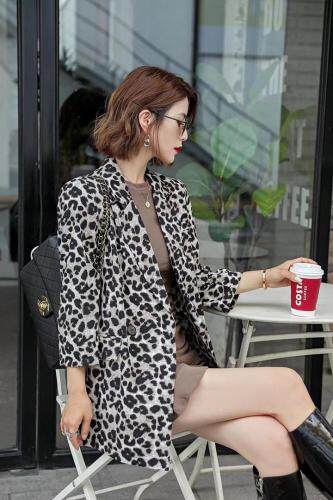 简约豹纹外套，其它，衣菲特