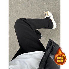 B221美式ins高街加绒加厚牛仔裤LK23010-P60控78加绒P70控98，男装牛仔裤，电商B221