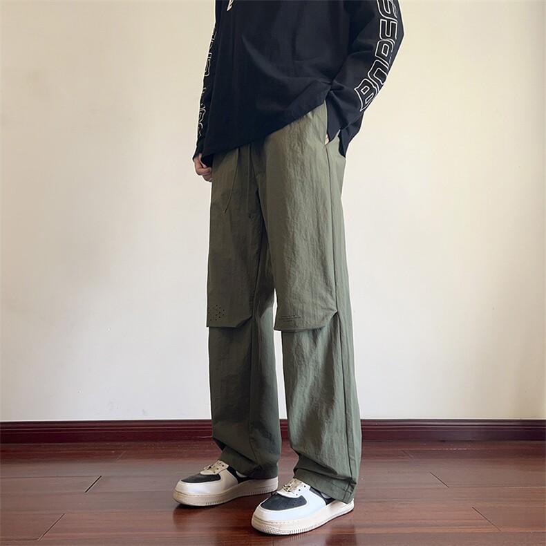 港风伞兵裤休闲裤宽松运动裤拖地裤束脚裤男KP813P45,男装休闲裤,星座1204-3