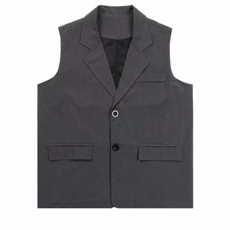 马甲男青年帅气工装无袖西服外套港风学生工装坎肩休闲MJ116-P45,男装背心/马甲,星座1008-1