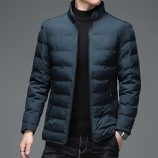 羽绒服男士2023冬季新款商务休闲立领上衣厚款保暖中年男装外套，男装羽绒服，电商B212（原钱塘6029）