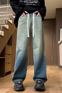供抖音 大大秋冬男百搭休闲牛仔裤X416B-1-NH930-特p45限价78图片
