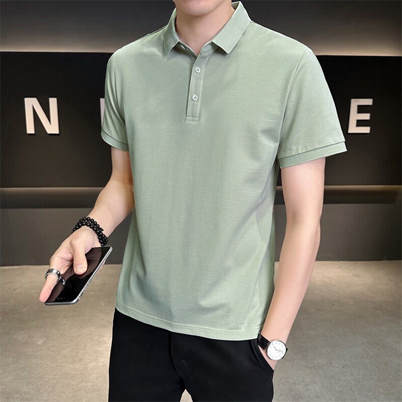 夏季新款短袖型男纯色POLO衫T恤休闲百搭半袖上衣PL88-P33,男装T恤,星座310B-3