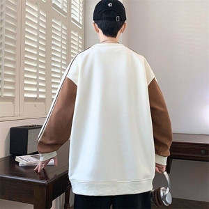 W25205-特P40 春季休闲时尚长袖圆领卫衣男长袖打底衫图片