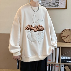 2023春季新款美式慵懒BF学院风卫衣男MY02395-P58，男装卫衣，星座308B-1