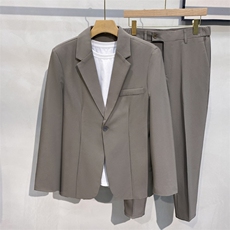2025新款四季通用基础款西装套装休闲西服套装TZ89P105，男装西服，星座1108