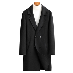 新款男士中长款双面呢羊绒呢子大衣309B-3-9933-P290,男装毛呢大衣,星座1409-3