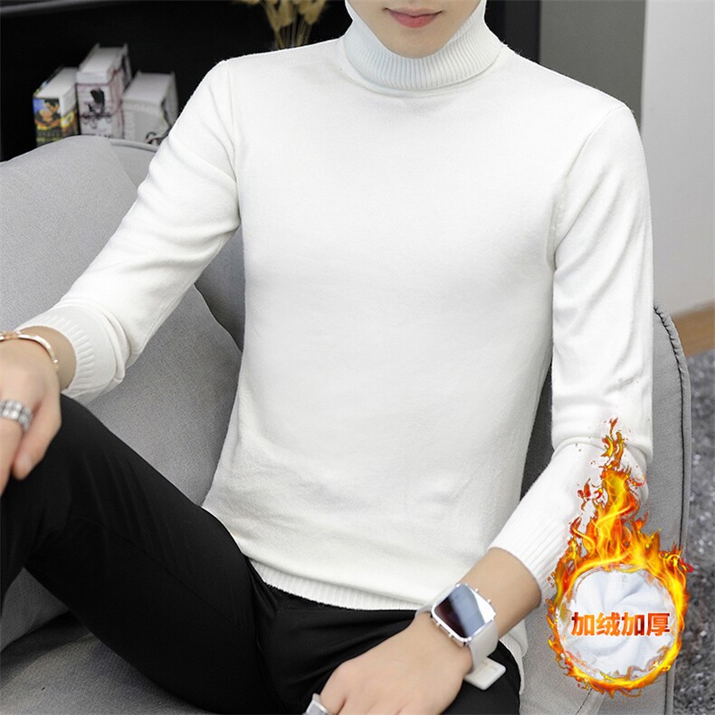 货足高领毛衣男士冬季加绒加厚内搭保暖打底针织衫M70-P30，男装T恤，星座301D(原星座1004-8）