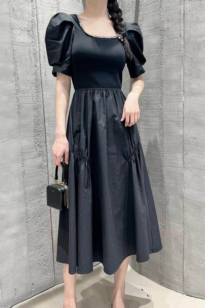 现货夏季长款连衣裙，女装连衣裙，DS-1