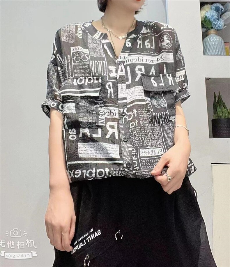 【现货】新品夏装，欧版宽松休闲上衣，其它，雯哲