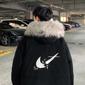 MM48111-P130 冬季大毛领棉衣男士大码加厚棉袄男棉服图片