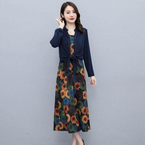 2025春季时尚简约大方气质优雅收腰显瘦休闲修身百搭潮流两件套，女装套装/套裙，施恩睿棋