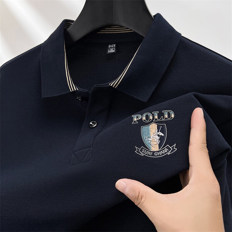 男装秋冬长袖POLO衫主推长期款稳定数据好,男装Polo衫,钱塘207-1