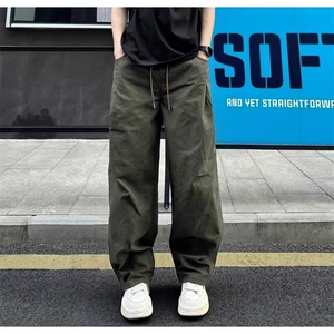 网图慎用 秋季宽松美式工装裤新款百搭弯刀休闲裤 310A-6131-P35图片