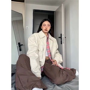 219-P70男美式工装飞行员夹克男春秋新款男生棒球服