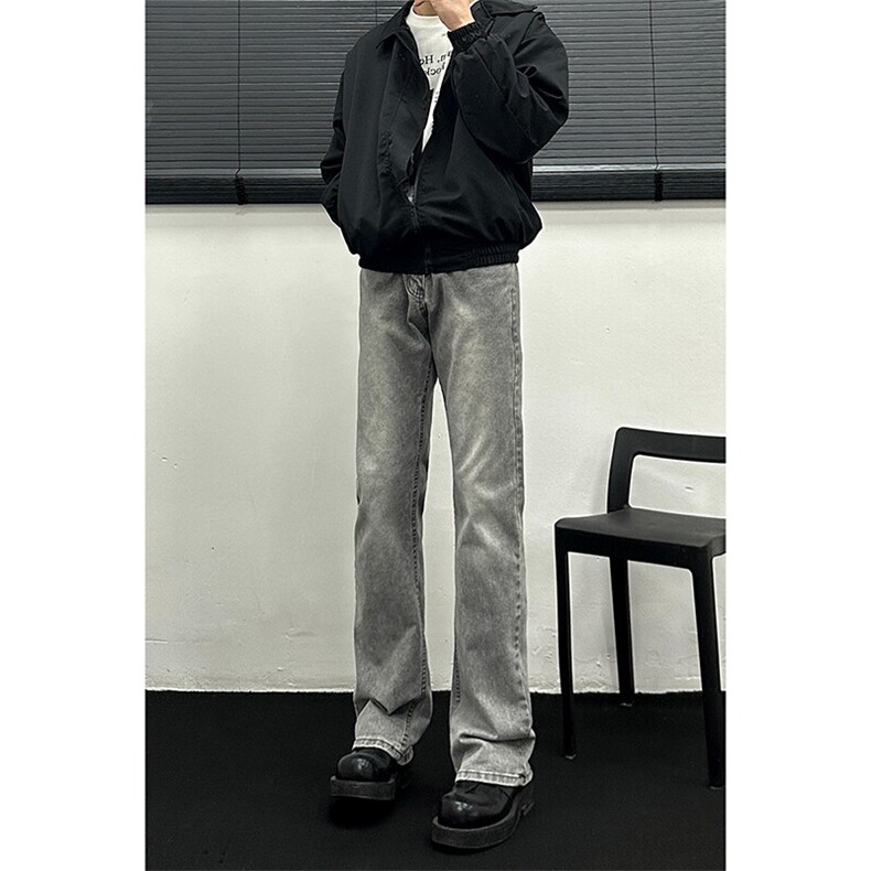 cleanfit弹力纯色修身直筒牛仔裤修身窄版直筒裤显瘦,男装牛仔裤,星座310A-4