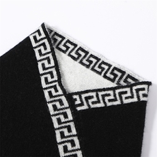 2025年秋季新款提花拼色针织羊绒脖套时尚休闲其他百搭，围巾，喜润羊绒