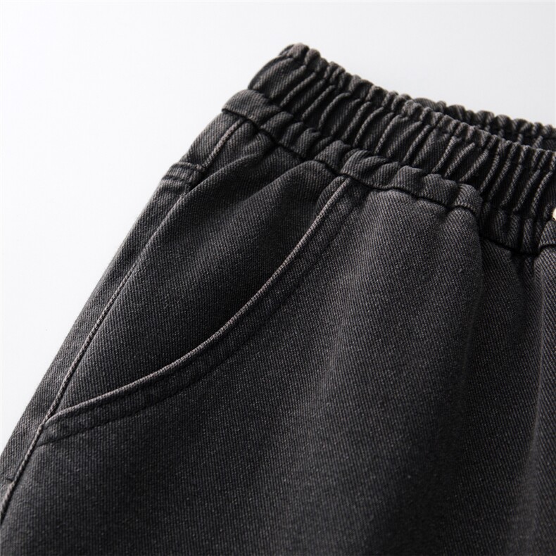 【现货库存】美式抽绳牛仔裤男直筒休闲裤子A080-8299-P45控68,男装休闲裤,电商A080