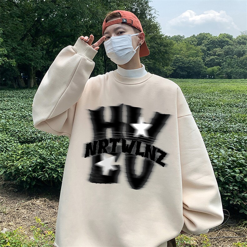直播360克重磅美式印花卫衣Y213特P28同步供应华棉品质P38特,男装卫衣,电商A486