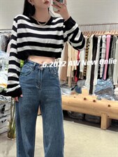 条纹针织上衣均码现货，其它，G