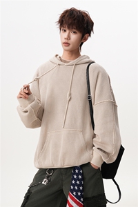6XL-M 美式基础百搭设计感小众宽松连帽卫衣男 WY52-P60图片
