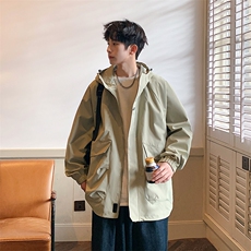 新款现货户外连帽夹克男冲锋衣外套JK813-P80，男装夹克，星座1204-3