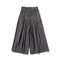 24夏季大码宽松裙裤汉服直筒阔腿裤休闲裤中式潮暗黑K251/P70，男装民族服装，电商A221A