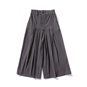 24夏季 大码宽松裙裤汉服直筒阔腿裤休闲裤中式潮暗黑 K251/P70图片