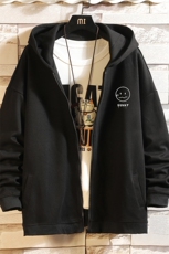 KS21072-P38连帽开衫卫衣男运动外套大码班服砖墙挂拍，男装卫衣，电商A040A