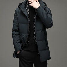 男士中长款羽绒服21冬季新款冬装保暖时尚防风外套YYYR6810-P330，男装羽绒服，钱塘6003A(原)4033A