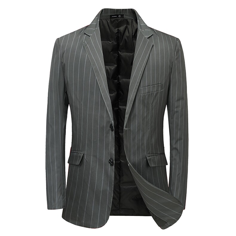 NJ1807钱塘2020-2中青年男士秋冬厚款羽绒时尚休闲西服外套P103，男装西服，钱塘207-2