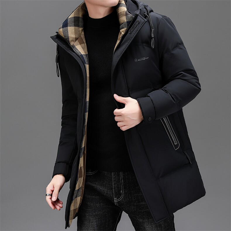 BZC2396钱塘2020-2时尚休闲简约冬季厚款中年男士羽绒服P300,男装羽绒服,钱塘207-2
