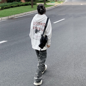 高街迷彩松紧腰抽绳工装裤男宽松休闲直筒阔腿裤 K909-P60图片
