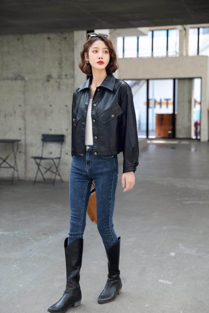 秋冬外套休闲皮夹克，其它，帕莎尔