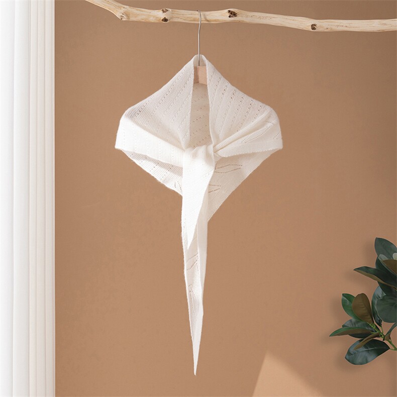 2025年时尚百搭通勤简约羊绒三角巾，披肩，臻歆羊绒